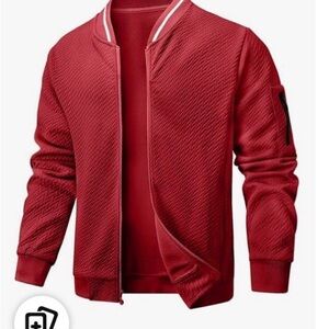 Men's Red Bomber Jacket